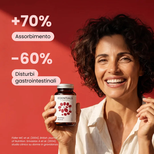 FerMax Active: +70% di assorbimento e −60% di disturbi gastrointestinali