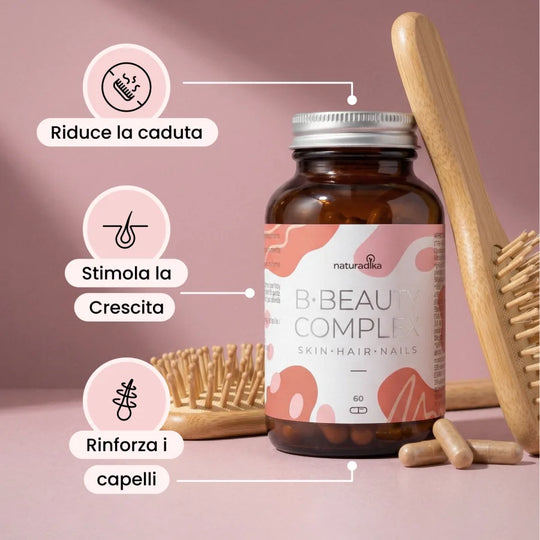 Benefici di B·Beauty Complex: riduce la caduta, stimola la crescita e rinforza i capelli