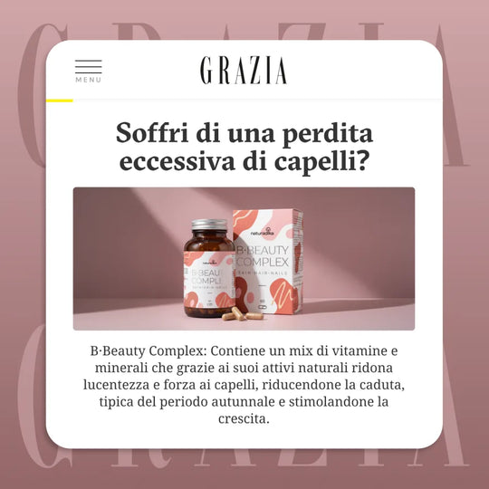 B·Beauty Complex su Grazia: contro la perdita eccessiva di capelli