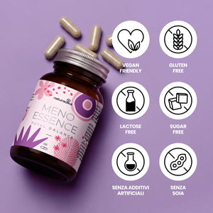 Meno Essence Total Balance – vegan friendly, gluten free, lactose free, sugar free, senza additivi artificiali, senza soia