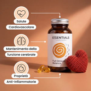 Benefici di Full Omega Balance: salute cardiovascolare, funzione cerebrale e proprietà anti-infiammatorie