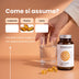 Come si assume Full Omega Balance: 3 perle al giorno con acqua durante i pasti