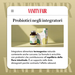 Magrifit Piperine su Vanity Fair: probiotici negli integratori