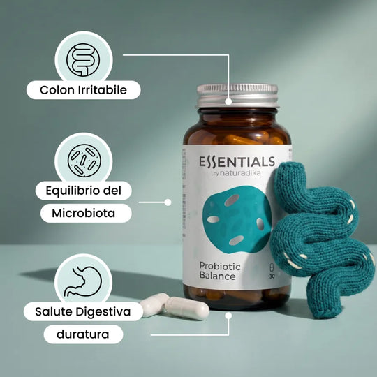 Benefici di Probiotic Balance: colon irritabile, equilibrio del microbiota e salute digestiva duratura
