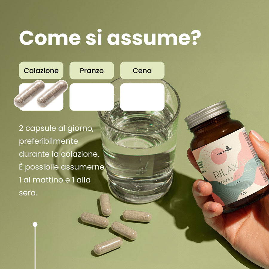 Integratore Naturale per Stress e Cortisolo | Rilaxan Stress Control ...