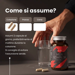 Come si assume Viboost Men Complex: 2 capsule al giorno, preferibilmente al mattino durante la colazione