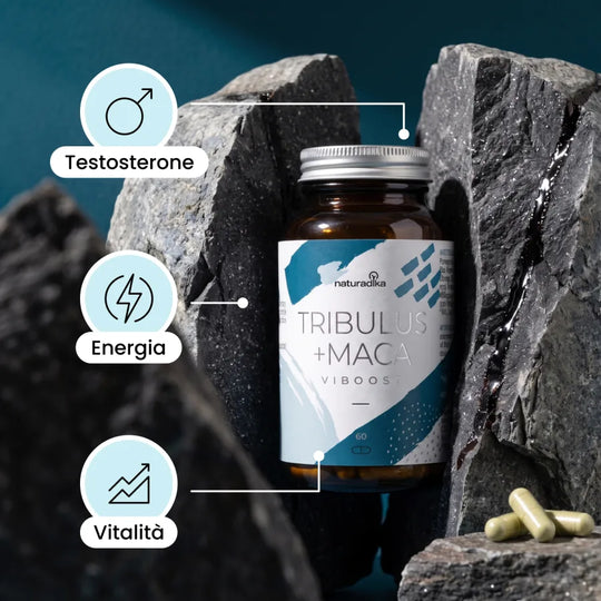 Viboost Tribulus + Maca: testosterone, energia e vitalità