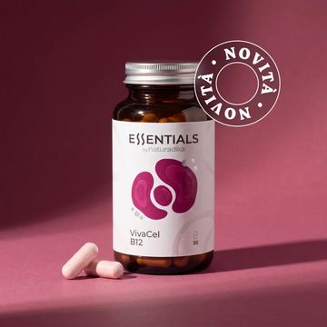 VivaCel B12 di Naturadika — flacone da 30 capsule di vitamina B12 con folato