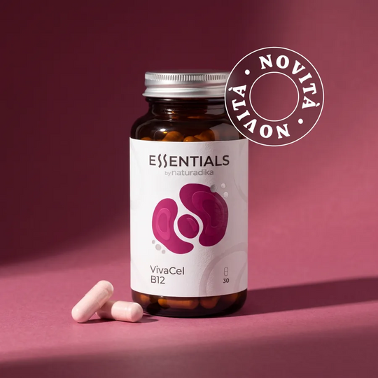VivaCel B12 di Naturadika — flacone da 30 capsule di vitamina B12 con folato