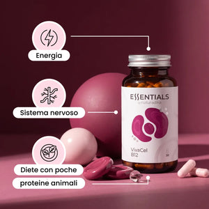 Benefici di VivaCel B12: energia, sistema nervoso e supporto nelle diete con poche proteine animali